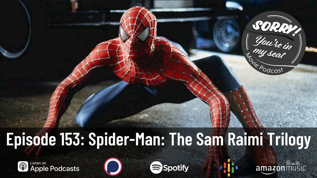 🕷️ Are your Spider-senses tingling? 🕷️

This week we revisit the Sam Raimi Spider-Man trilogy! 

Join us as we celebrate the Toby Maquire #SpiderMan era looking back at all 3 films 

Here's a link to the #Podcast 

➡️ linktr.ee/SorryYoureInMy… ⬅️

#Podnation #Podpeople #podcastHQ