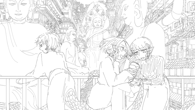 線画おわり

仏さん描くのまだまだ得意ちゃうけど、想い込めて描いたしまあええやろ 