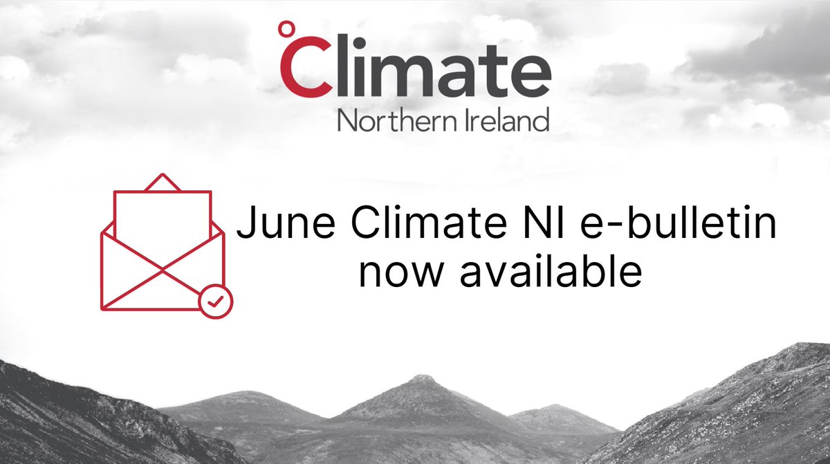 Catch up on the latest #ClimateChange news, events and funding opportunities in Climate NI's June e-bulletin: bit.ly/2UumhMB 

Sign up to receive the monthly e-bulletin: climatenorthernireland.org/subscribe