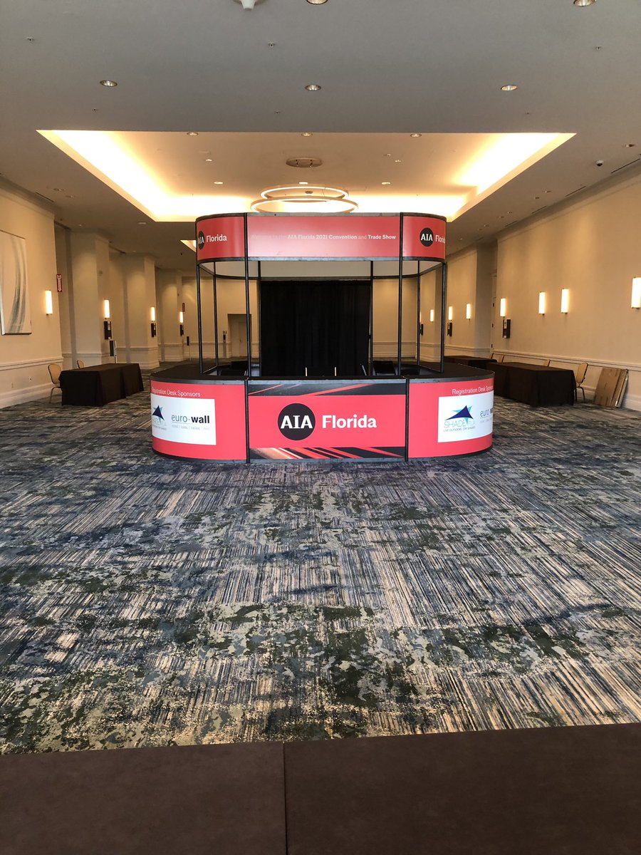 GemsEvents's tweet image. The registration area is always the first impression to your trade show. Take a look at this custom registration booth we designed, built, and dismantled.