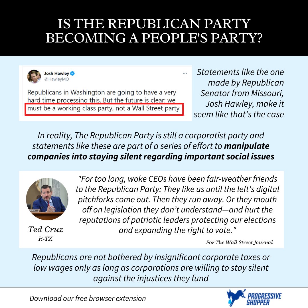 As if restricting voter access wasn’t enough, #Republicans are trying to silence corporations that are trying to raise awareness and stand up against voter suppression. An informed voter makes a powerful voter. Download our browser extension to #ShopLikeYouCare