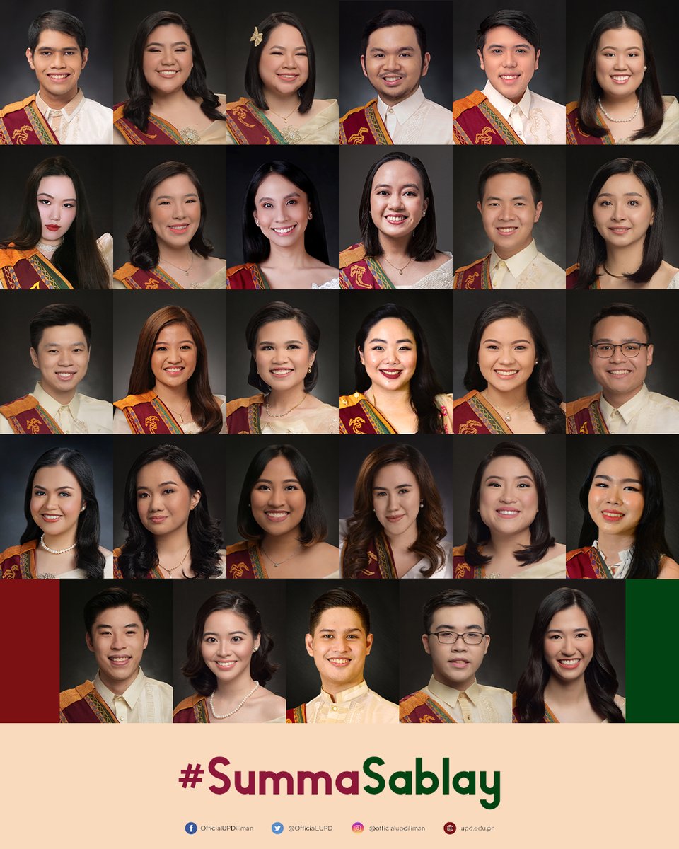 Official_UPD's tweet image. Meet this year&apos;s summas cum laude! #Sablay2021 🌻🌻🌻 #SummaSablay