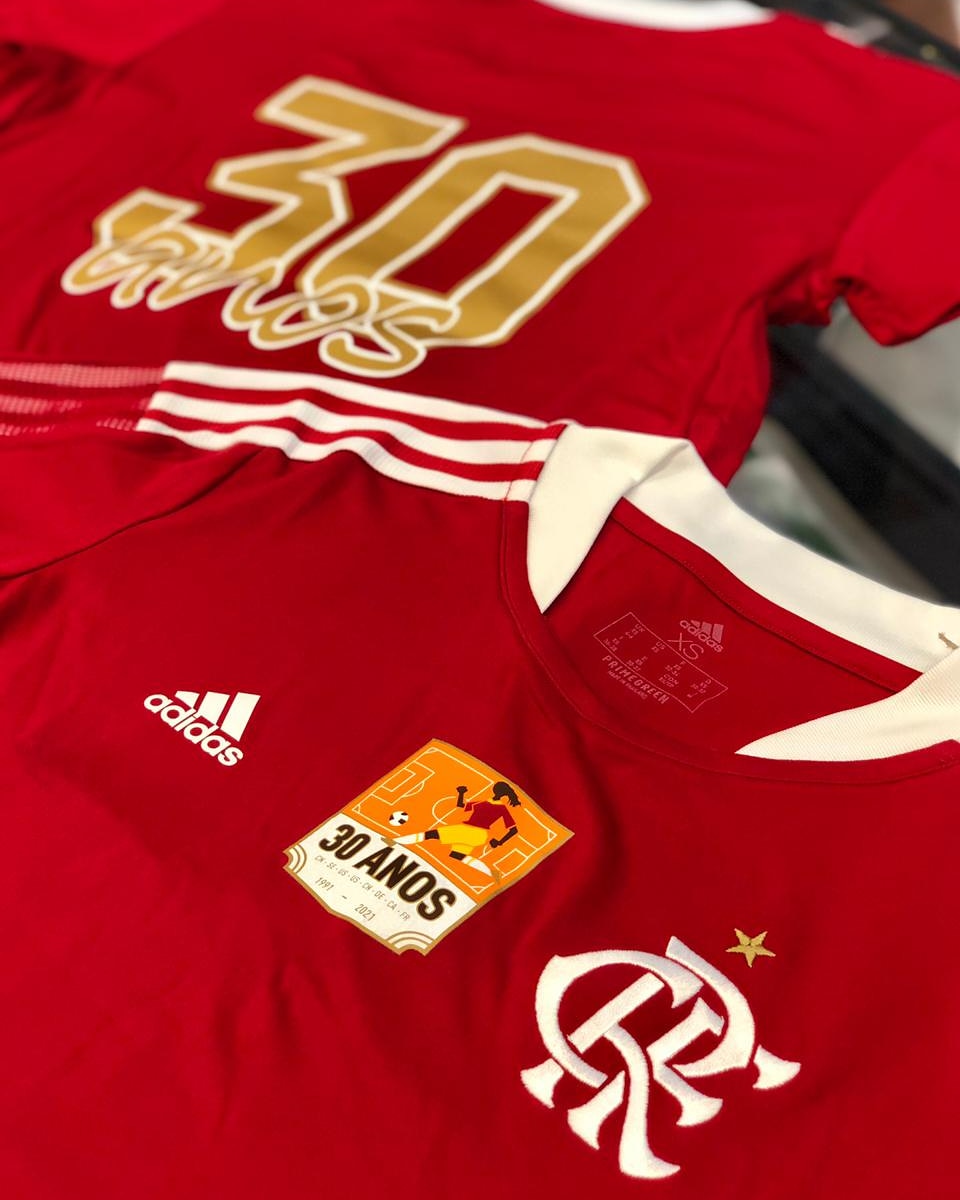 Camisa do Flamengo adidas 30 anos da Copa - Feminina