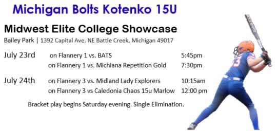 BoltsMid's tweet photo. Next stop Midwest Elite College Showcase in Battle Creek💙🧡⚡️🥎⚡️🧡💙 @coachbuck1976 @GVSUSoftball @SienaHeights_SB @TWolvesSoftball @SVSU_Softball @CoachSorden @FSU_SB @DetroitTitansSB @OaklandSoftball @AlmaScotsSB https://t.co/uEQzQRmu8E