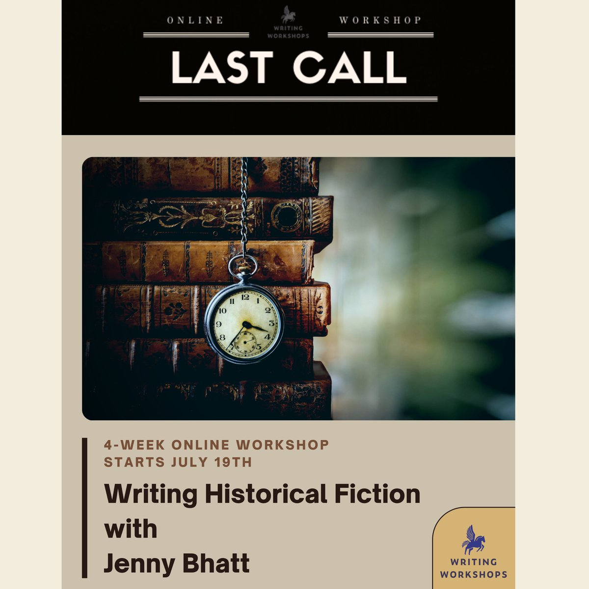 STARTS TODAY (7/19): Writing Historical Fiction 4-Week Online Workshop with Jenny Bhatt. Join us: 

https://t.co/6T1W7Uptxx https://t.co/2eXEOBqGCG
