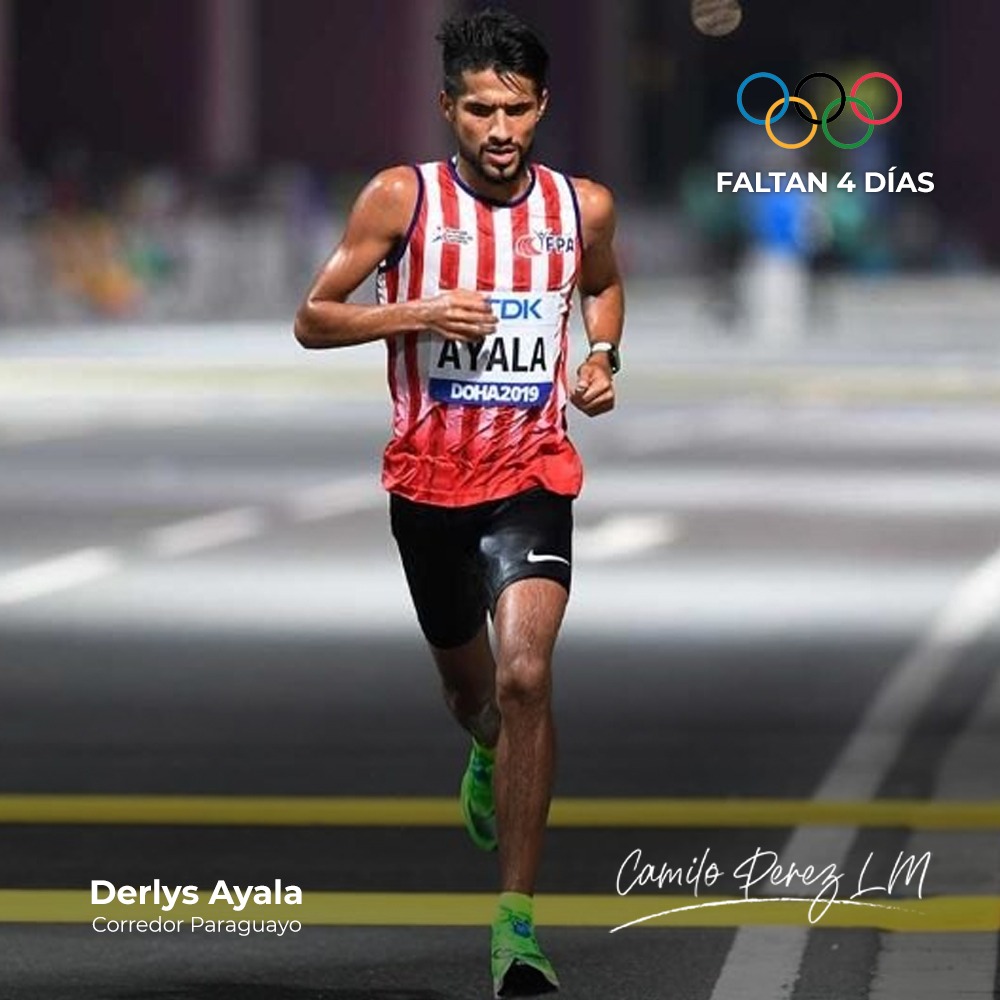 CamiloPerezLM's tweet photo. ¡Faltan 4 días para los JJOO Tokyo 2020!¡Nos estarán representando grandes atletas!Hoy te presentamos a @DerlysAyala del #TeamPy💪🏻 Es el actual campeón sudamericano de Maratón.En la maratón de Valencia 2020, bajó su récord nacional.@tokyo2020 serán sus segundos #JJOO consecutivos https://t.co/MKW5A6ZEDl