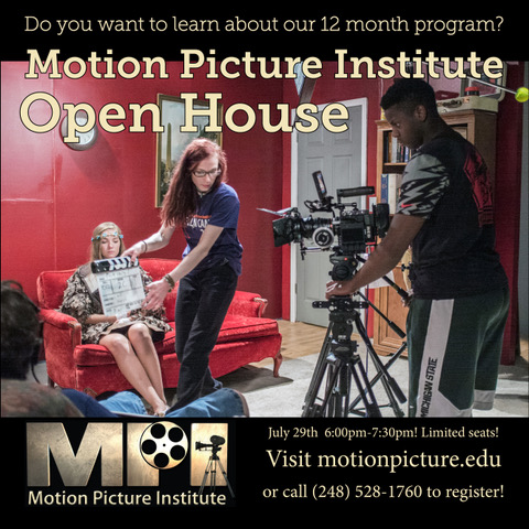 MPIFILM's tweet image. RSVP today for our Open House on July 29th at 6 pm.  Learn about our one year intensive film-centric education can be the gateway to your dream career -  motionpicture.edu/events/mpi-eve… #filmschool