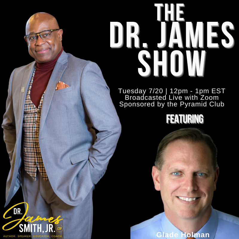 DrJamesSmithJr's tweet photo. Register for The Dr. James Show (Tuesday 7/20 at 12pm EST) with special guest Glade Holman, who will give us his thoughts on workplace feedback. 

Free registration here: https://t.co/jL2pnEMjxf

#drjames #professionaldevelopment #feedback #webinar #thedrjamesshow #learningbridge https://t.co/wjB2dLunZy