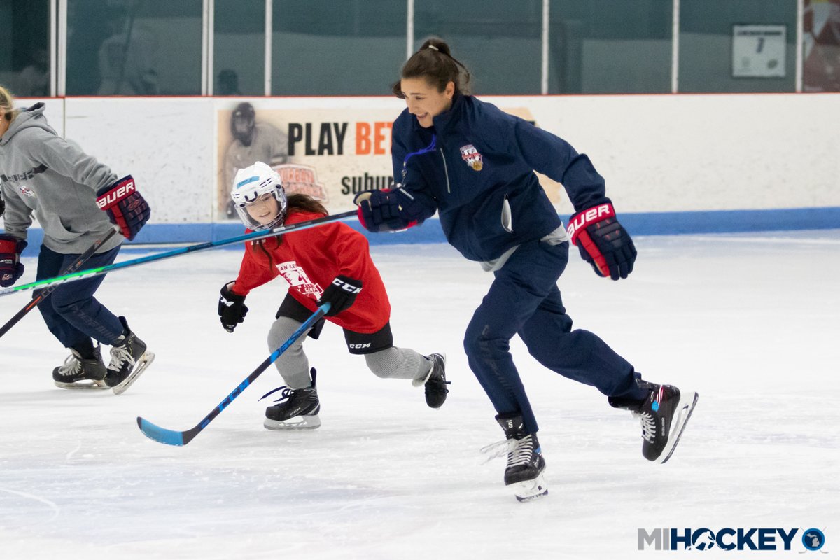 Olympic gold medalist <a href="/megan_keller4/">Megan Keller</a> in town to run a girls hockey camp <a href="/SuburbanIceFH/">Suburban Ice FH</a> and of course do a little racing. 😏