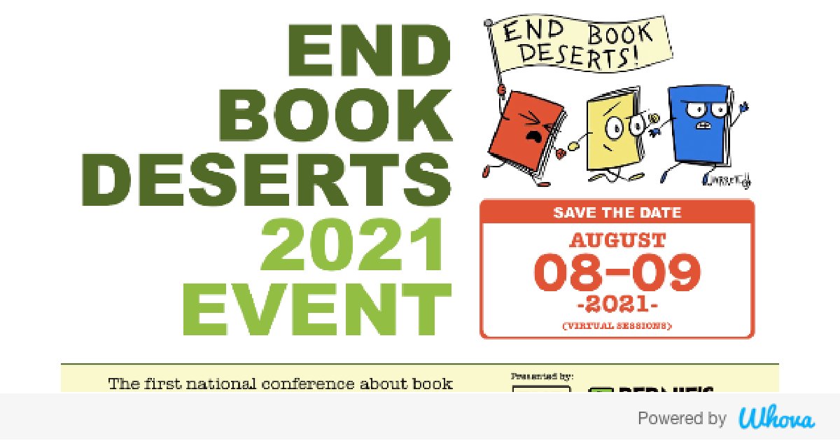 Hi! I'm attending End Book Deserts 2021 Event #endbookdeserts. Join me! <a href="/drmollyness/">Molly Ness / End Book Deserts</a> - via Whova event app whova.com/whova-event-ap…