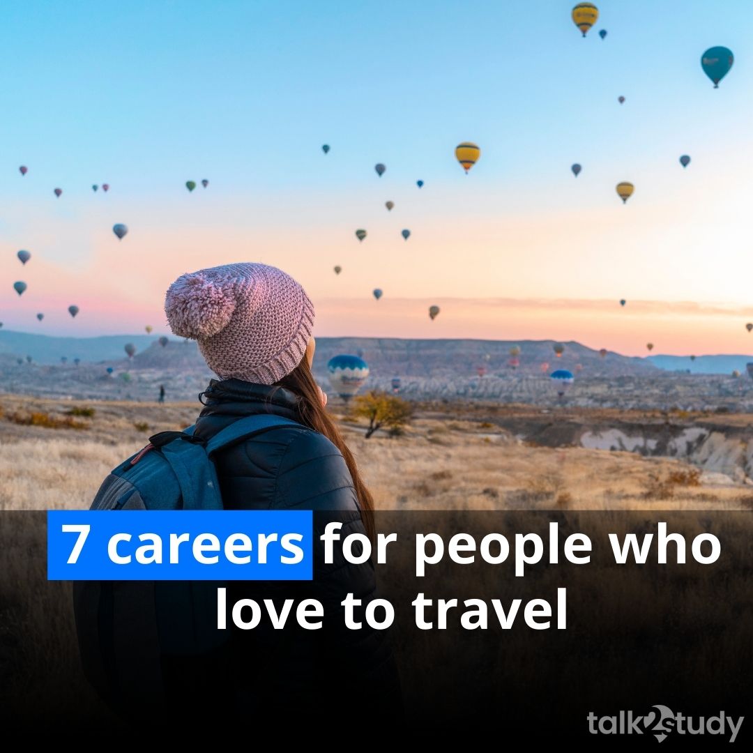 talk2study's tweet image. Here&apos;s a list of careers for people who love to travel 🛫🛫 

1. Archaeologist
2. Travel Blogger
3. Flight Attendant
4. Cruise Ship Worker
5. International Tour Guide
6. Travel Photographer
7. Foreign Service Worker

#internationalstudents #talk2study