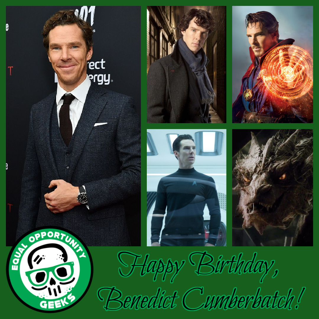 Happy Birthday, Benedict Cumberbatch and Jared Padalecki ( from everyone at Equal Opportunity Geeks! 