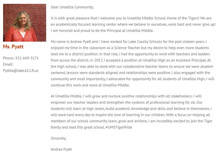 #UMSTigerPride #GrowingGreatness #learn #BackToSchool <a href="/lakeschools/">Lake County Schools</a> <a href="/1pyatta/">Andrea Pyatt</a>