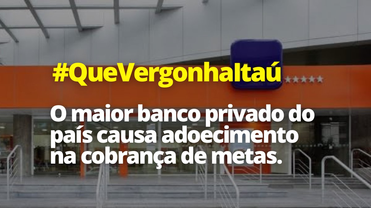 RicardoWeber's tweet photo. Sabe o lucro do Itaú na pandemia? BILHÕES!
Sabe o preço? Bancários doentes, demitidos, com problemas mentais e assustados!
#QueVergonhaItau https://t.co/O5C6TKEvtY