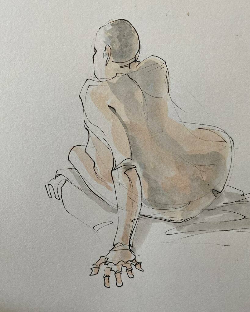 KafuiAvornyo's tweet photo. A couple more from the weekend @bolbec_art_growth #lifedrawing #gesturedrawing #watercolour #pen #sketch #kanklo #aflao #gh https://t.co/01ZZ3XpBZy https://t.co/QmR9Arew4O