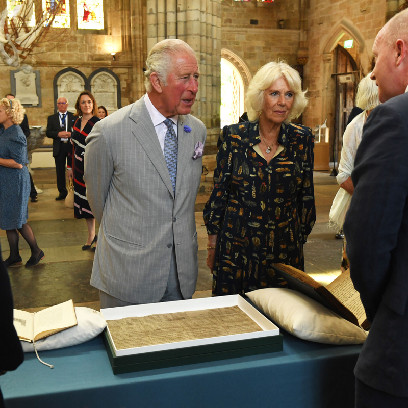 radioexe's tweet photo. More photos of The Duke and Duchess of Cornwall as they visit @ExeterCathedral in their first royal visit since the easing of lockdown restrictions!

📸 Russell Sach