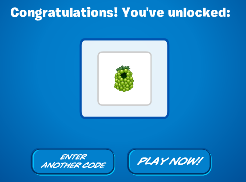 HFArmyCP's tweet photo. Greetings Helpers! CPR has just released the 3rd fruit code!
Use the code - XJDGwb2iF to unlock the Green Grape Costume! π’
#cprewritten #cprcheats #helpforcecp https://t.co/O5nmpa37rQ