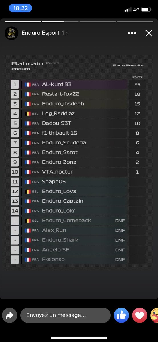 r_fox22's tweet photo. Petite course test avant là saison 🏁@EnduroEsport @RestartESC https://t.co/8BKnnTOiOI