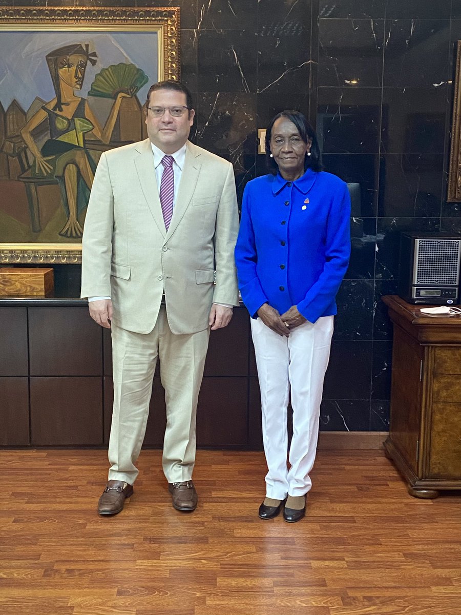 SanzLovaton's tweet photo. Es un honor recibir en mi despacho a una luchadora incansable del Capotillo y emblemática figura de la política. ¡Gracias doña @RaysaBello por la visita! https://t.co/UE2rEH2eBd
