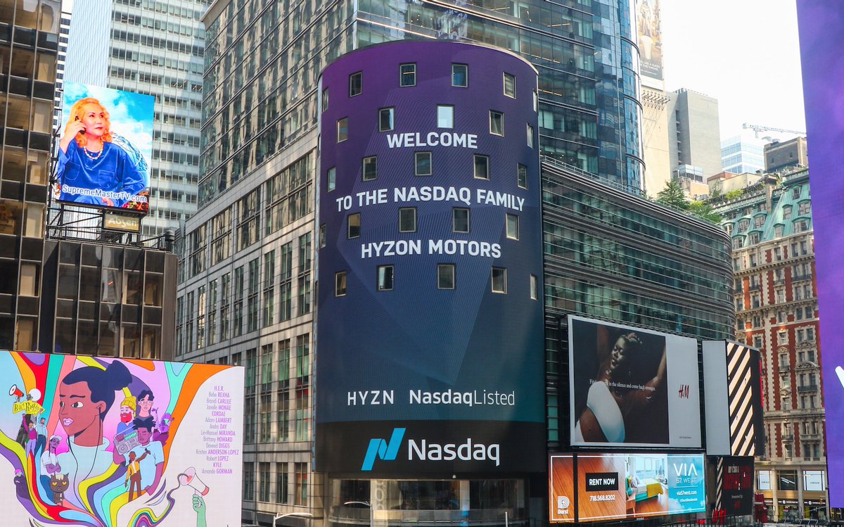 Congratulations to Hyzon Motors Inc., becoming a publicly traded company today (NASDAQ: HYZN). We're proud to support you in this exciting new chapter and your pioneering mission to transform the transportation sector through hydrogen-powered vehicles.