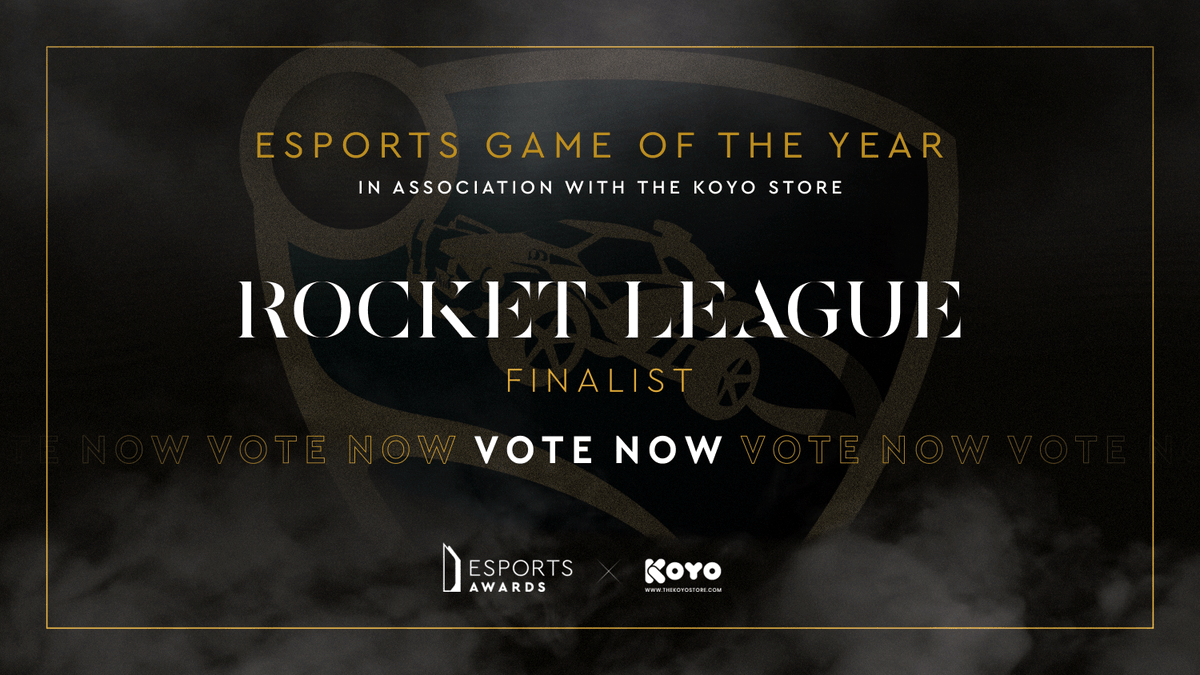 esportsawards's tweet image. Making it to the finalists' list on multiple occasions and taking 2nd place in 2020, @RocketLeague is here to win their first Esports Awards trophy. Do they have your vote for the Esports Game of the Year in association with The Koyo Store?

Vote now:  esportsawards.com/vote