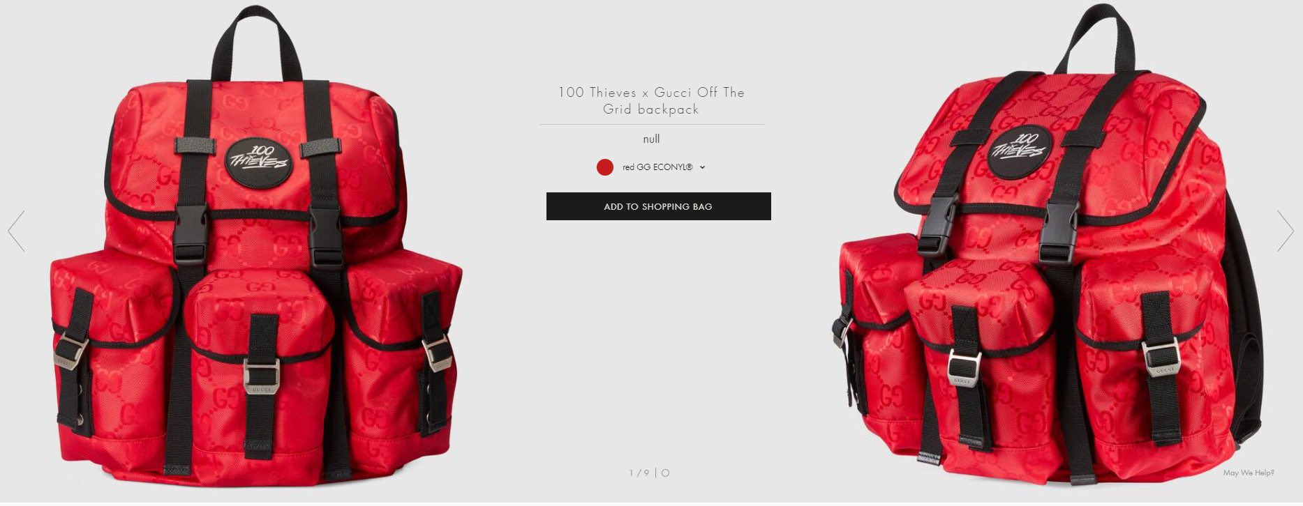 The Gucci X 100 Thieves backpack is an uber-cool, distinctive accessory to  sport