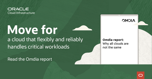 i_m_dave's tweet photo. .@OmdiaHQ rates @OracleCloud #Infrastructure highly for reliability, openness, and its #hybrid and #RovingEdge computing. https://t.co/6jViCWf23W https://t.co/YwaLrZ01AY
