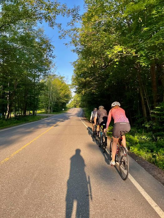 Join <a href="/parrysoundbikes/">Parry Sound Bikes</a> on Tuesday’s for the group road ride at 6pm from the shop. There are 3 speed/distance groups to choose from, so there’s a pace for everyone. 
Prologue: 25km ride at 20-22km/hour
Sportif: 45km ride at 25-28km/hour
Echelon: 60km ride at 30+km/hour