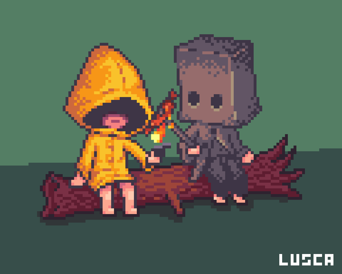 little nightmares 2 on Tumblr  Arte com personagens, Piskel art