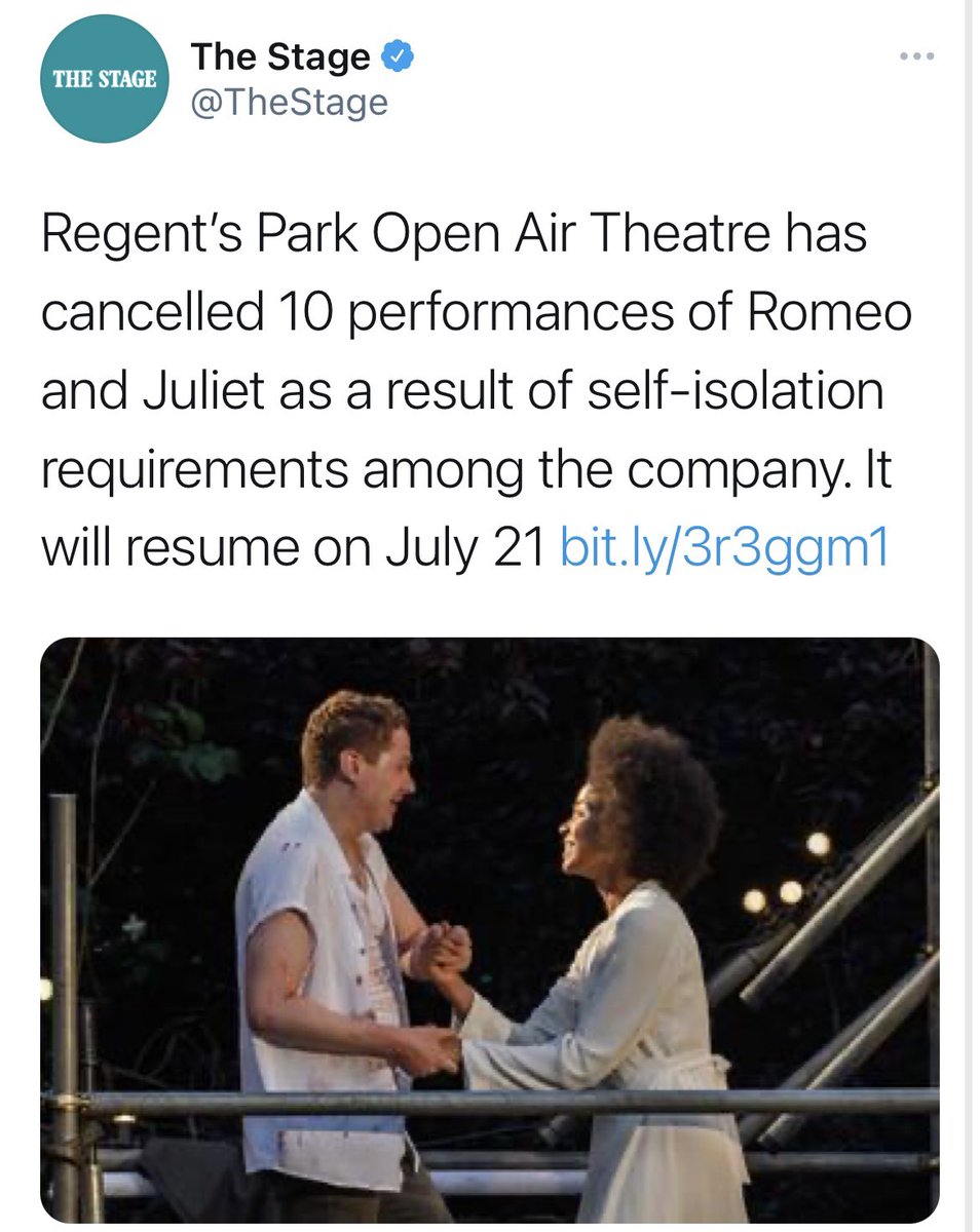 For the 200,000+ people working in theatre, the last 16months has been about fighting to open to capacity. I don’t think any of us thought that finally, on ‘Freedom Day’, the next fight to survive would begin. Theatre, music, film & TV production is being pinged into collapse /1