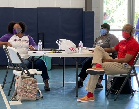 hccsdtoday's tweet photo. Administrators working to  prepare for the new year.
Visit from Mississippi Valley State University president and recruiting team. https://t.co/JtqM6UNODW