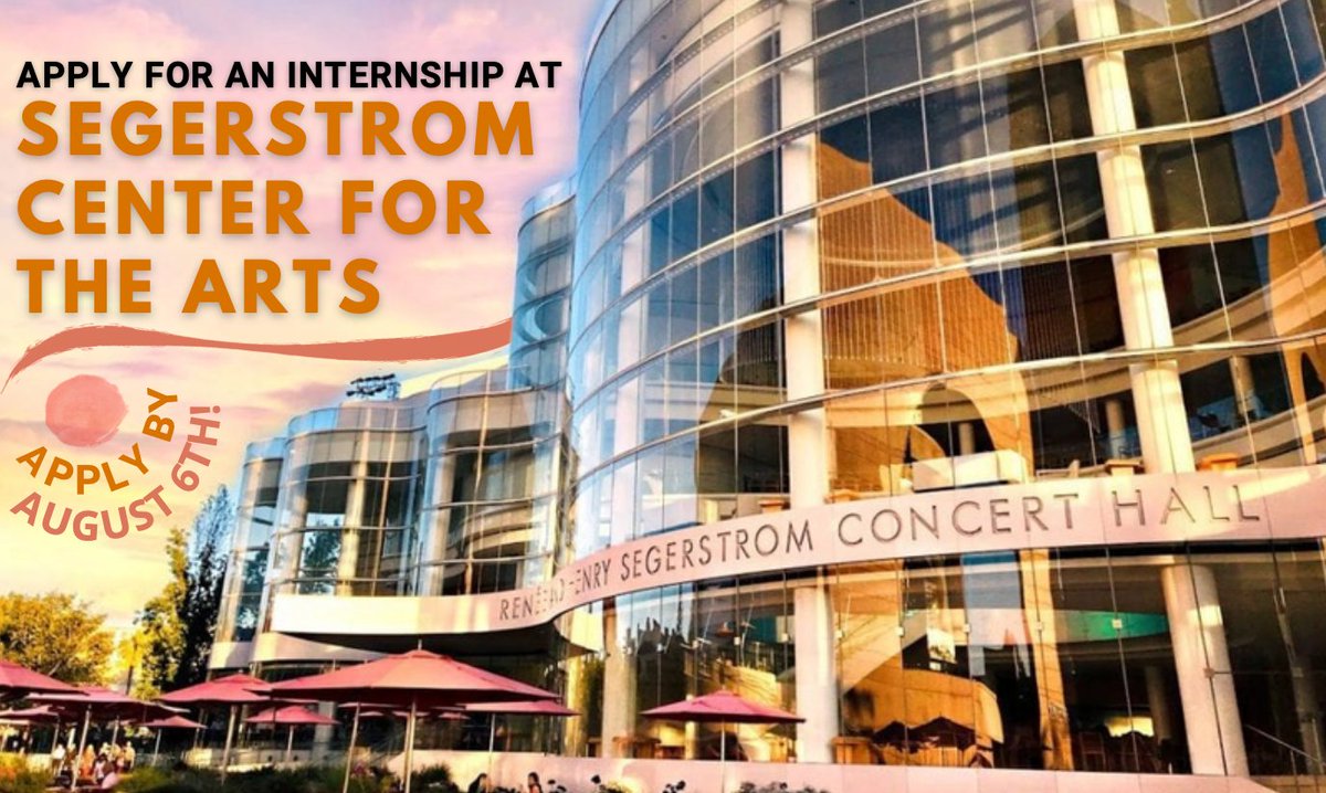 SegerstromArts's tweet photo. Applications are open now for our fall internships! Explore a career in a non-profit arts organization! Deadline to apply is August 6. To learn more and apply visit https://t.co/K3JGpg4nPz https://t.co/SKNpBFwl9I