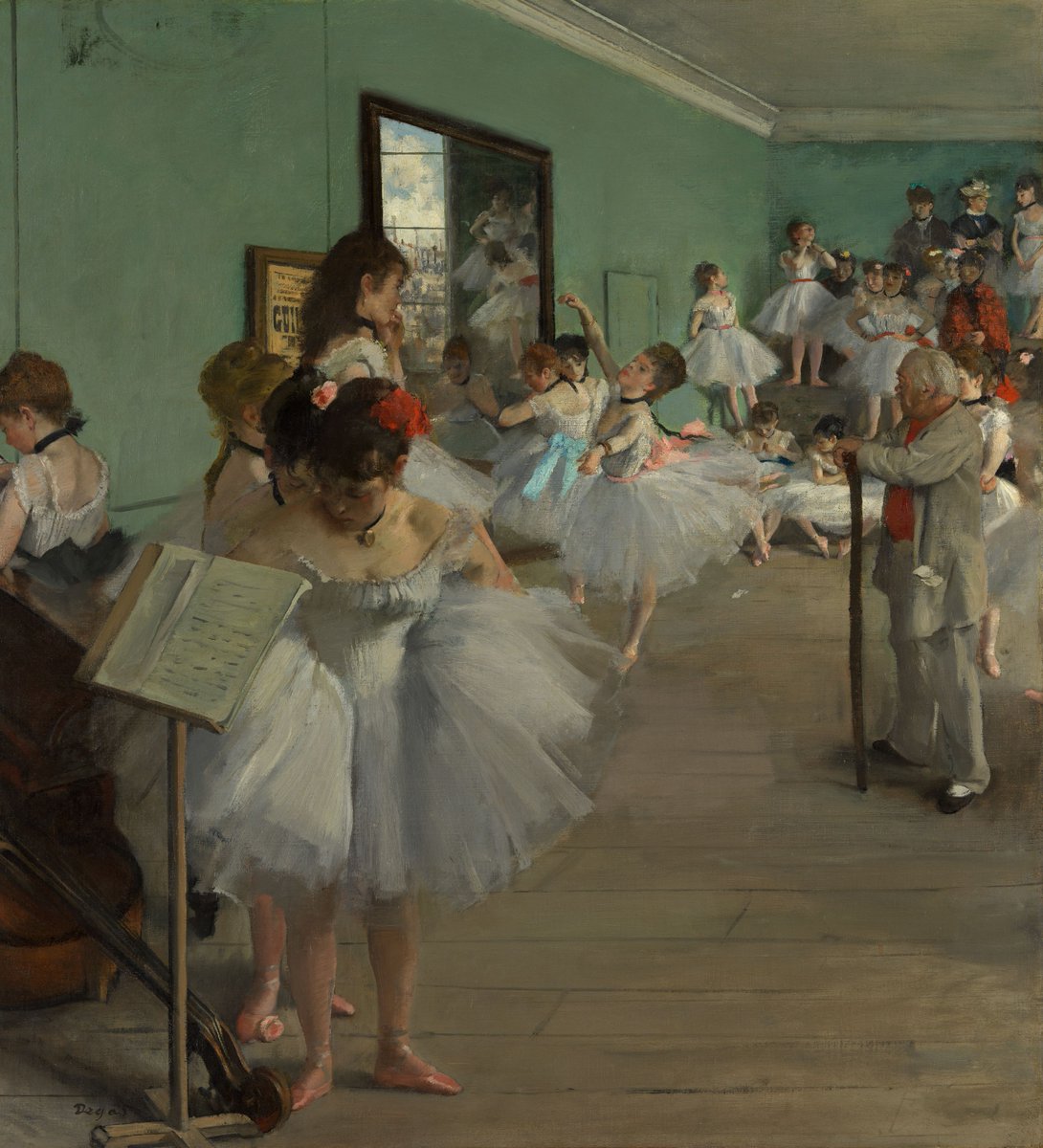 Bon anniversaire to the Impressionist Edgar Degas. 🎂 

“The Dance Class" is one of the most ambitious paintings #Degas made devoted to the theme of dance.

The imaginary scene is set in a rehearsal room in the old Paris Opéra.

Learn more: met.org/3wGouBF