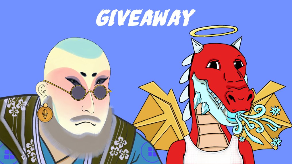 🚨Only two more days until the drop!🚨

Today's daily giveaway is a collab with <a href="/KatanaNSamurai/">KatanaNSamurai</a> 

To Enter for a Dragon and Samurai: 
1) Follow us &amp; 
<a href="/KatanaNSamurai/">KatanaNSamurai</a> 
2) LIKE and RT 
3) Tag 2 friends

ENDS ON 7/20 4PM (UTC) 
#NFTGiveaway