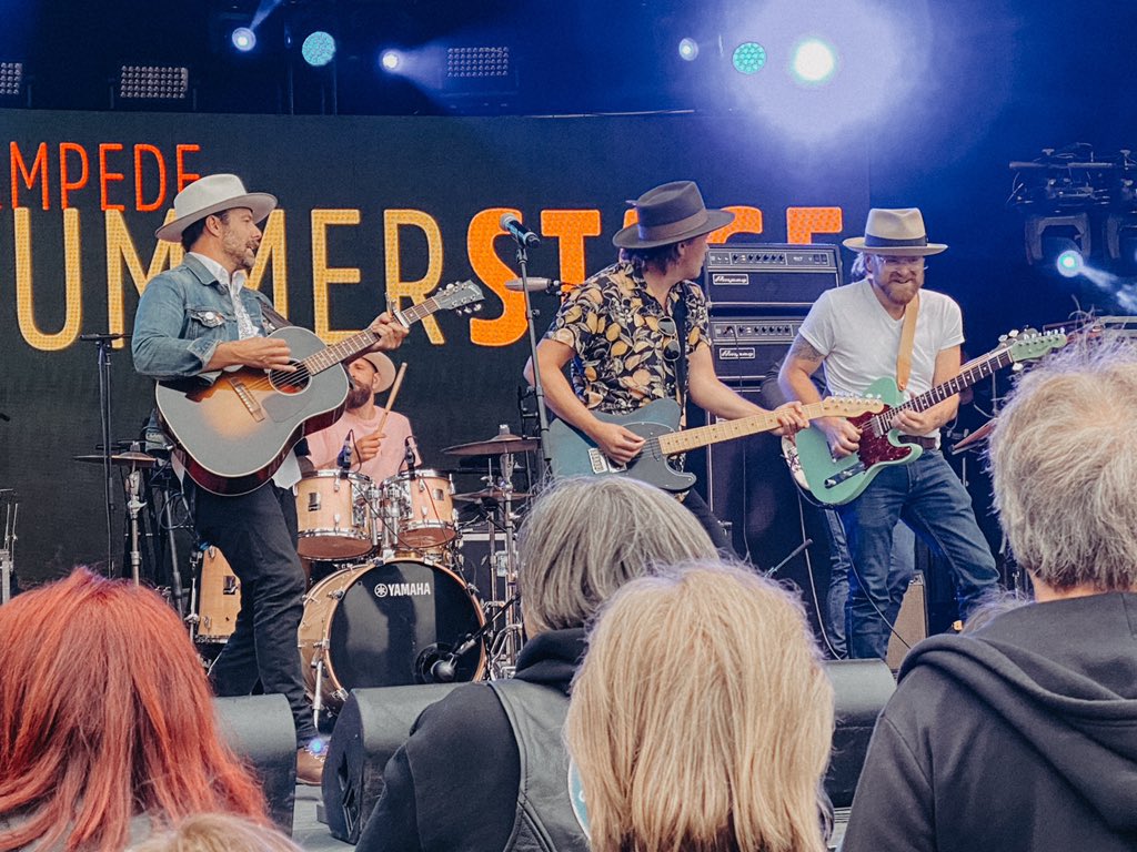 The Dungarees (@dungareesband) on Twitter photo There are no words to describe how good last night felt! A huge thank you to everyone who came out, a huge thank you to the <a href="/calgarystampede/">Calgary Stampede</a>, thank you to the volunteers and crew, to @mattymckayguitar for joining us and thank you to @bluerodeoofficial! There are no words to describe how good last night felt! A huge thank you to everyone who came out, a huge thank you to the <a href="/calgarystampede/">Calgary Stampede</a>, thank you to the volunteers and crew, to @mattymckayguitar for joining us and thank you to @bluerodeoofficial!