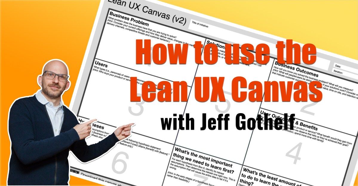 jboogie's tweet photo. 15 minute video with a step-by-step guide on how to use the Lean UX Canvas  https://t.co/Aaar8sBbSW https://t.co/acXalDJ8op