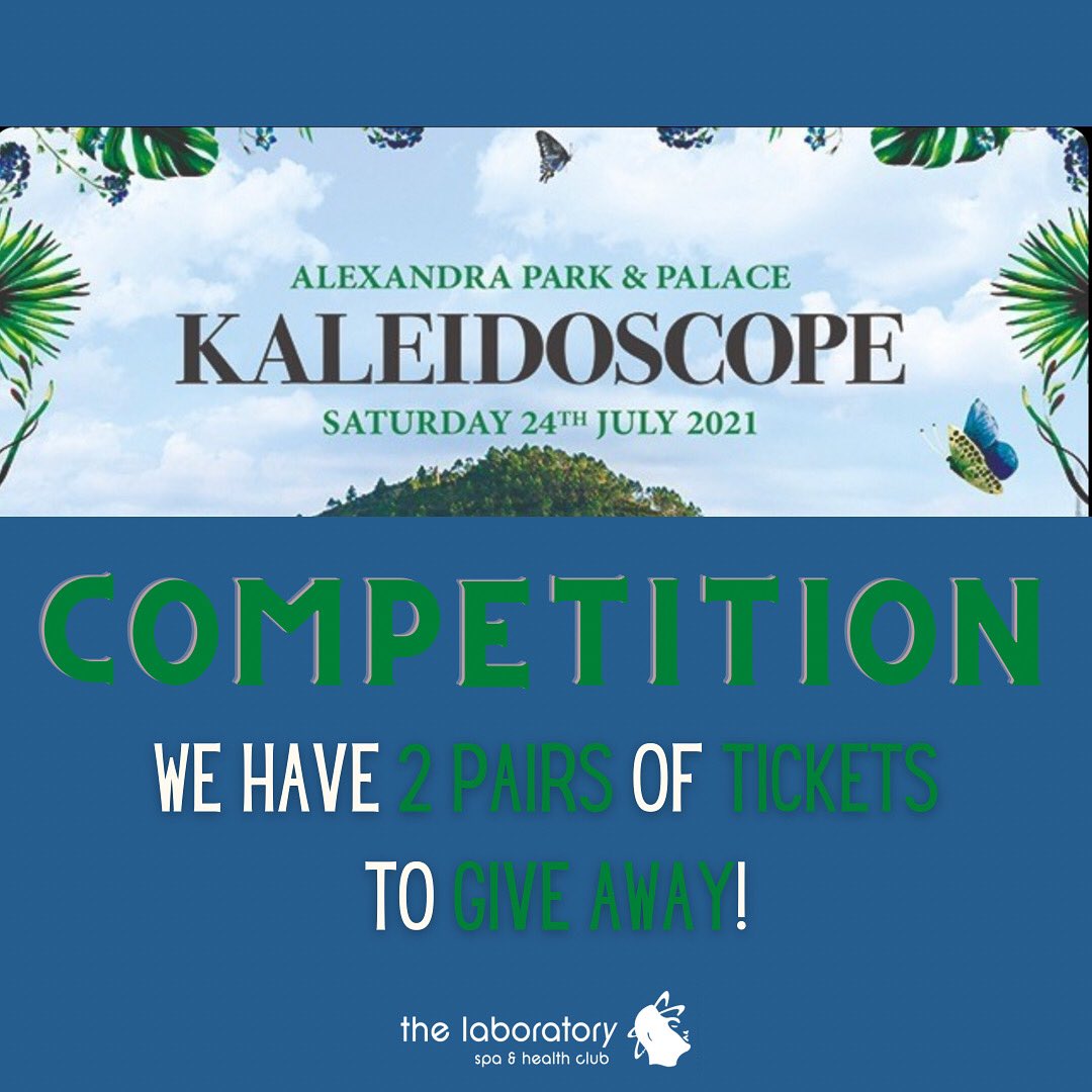 We have a competition running on our Instagram page which gives two lucky people the chance to win a pair of tickets to the Kaleidoscope Festival taking place at Ally Pally this Saturday!
For full details and to enter please head on over to our Instagram page @thelaboratoryspa