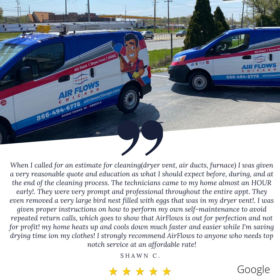 airflowschicago's tweet photo. Shawn, Thank you for sharing your kind words with us. It means the world to us and to our entire team! 💙We look forward to serving you again in the future! 
https://t.co/lmhHRmWCCQ
#airflowschicago #happycustomer #thankyou #dryerventcleaning #dryerventcleaningchicago #chicago https://t.co/aDB0Pte0mg