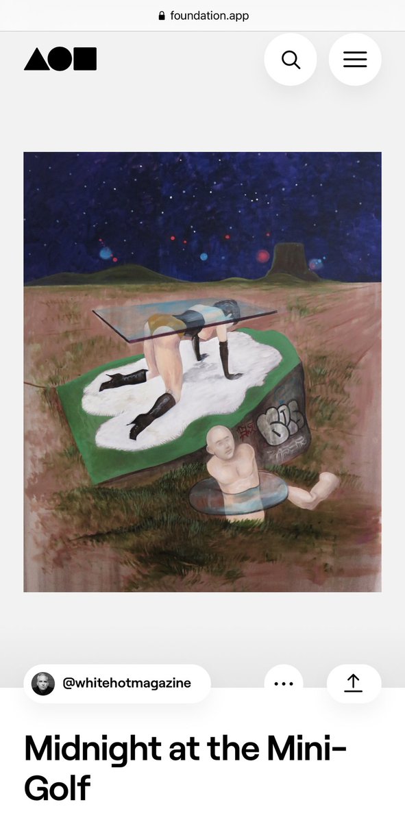 Noah Becker/Whitehot Magazine - the best art (@whitehotmag) on Twitter photo foundation.app/@whitehotmagaz… foundation.app/@whitehotmagaz…