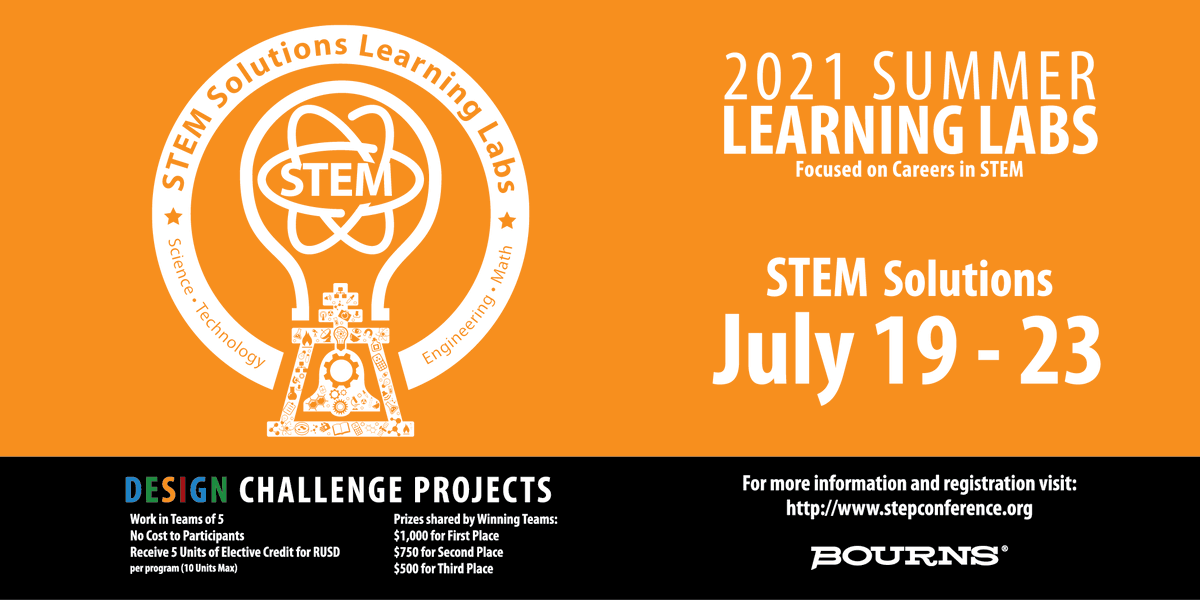 step_stem_ie's tweet photo. 2021 STEM Summer Learning Labs Week 2: STEM Solutions!
This week students will cover the pillars impacting the quality of life, including Health Care Access and Quality, Education Access Quality and Social and Community Context. #stem #step #stemsolutions #education https://t.co/2EYkLxeu9a