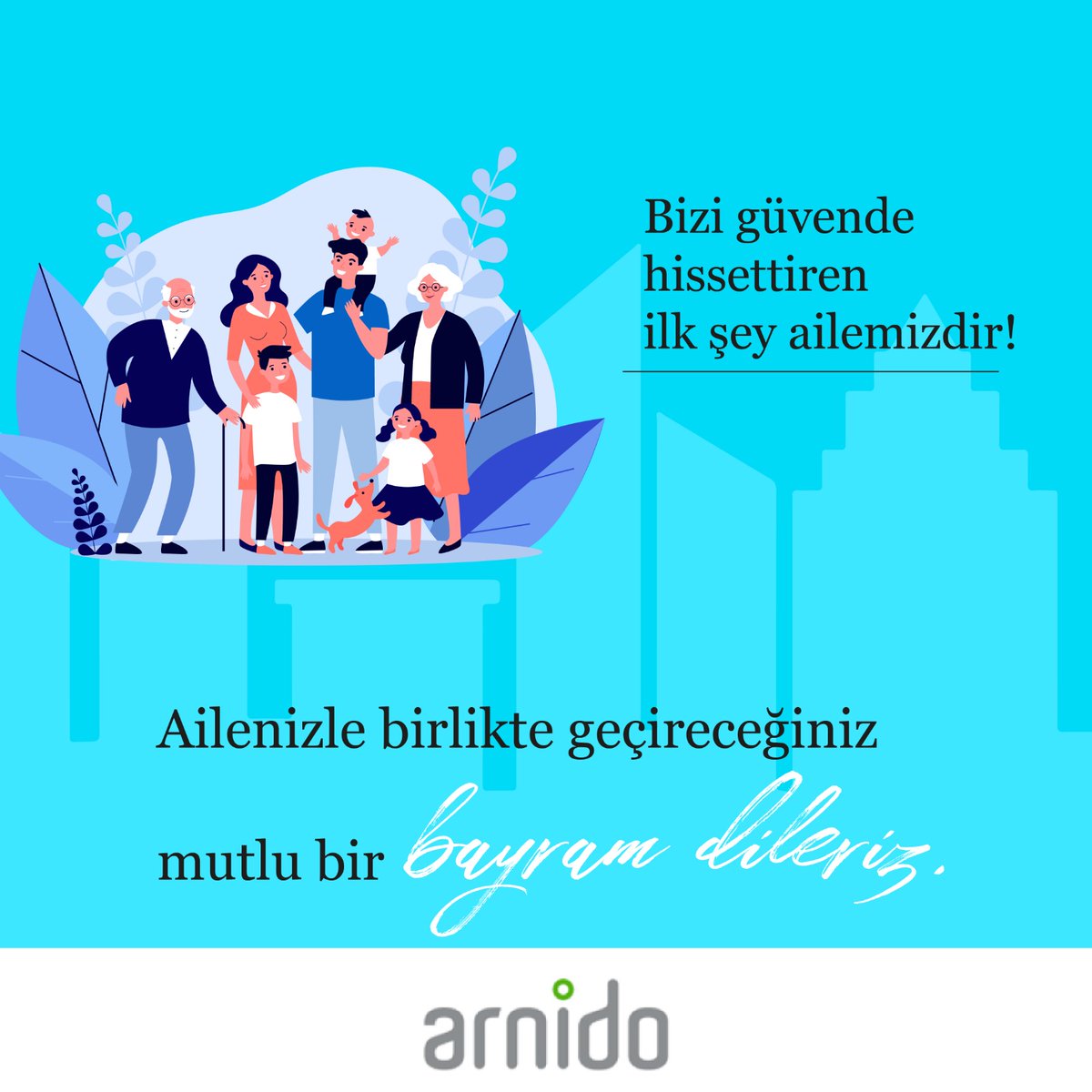 Bu bayramda tüm yürekler sevinç dolsun, umutlar gerçek olsun. Sevgi dolu ve huzurlu nice bayramlar geçirmek dileğiyle...#Arnido #iyibayramlar