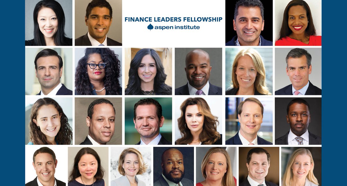 AspenAGLN's tweet image. We’re thrilled to announce the 2021 Class of the #FinanceLeadersFellowship 🎉 

These 23 leaders commit to a 2-year fellowship that challenges them to reflect on their roles as finance leaders &amp;amp; cultivate a deeper understanding of values-driven leadership. buff.ly/3ijQiqs