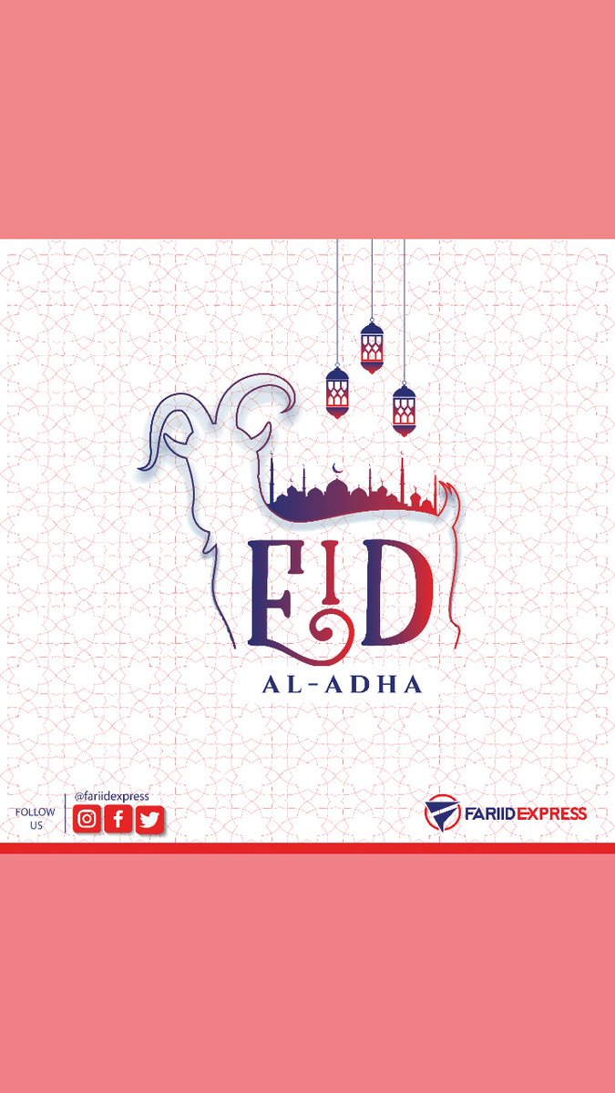 Fariidexpress's tweet photo. CIID WANAAGSAN

Maamulka Sare iyo howl-wadeenada Shirkadda Fariid Express waxaa ay idinku hambalyaynayaan munaasabadda barakaysan ee Ciidul adxaa.

#FariidExpress
#Ciid_Wanaagsan https://t.co/XYceUqb9E7