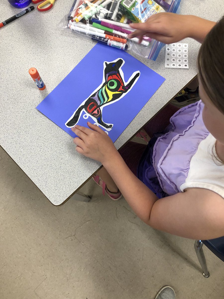 GaribaldiRebels's tweet photo. Busy day at #sd42 summer learning - drumming with Elder Coleen at MRSS, a story and button blankets with Ms Sandy at Hammond, and carving at Katzie First Nation with Mr Bailey! https://t.co/OLQZyxedU5