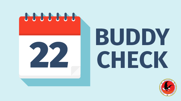 MOVetsComm's tweet photo. Have you checked on your buddy today? 
Veterans Crisis Line - 800-273-8255 #BuddyCheck22 https://t.co/6F7I87uSAY