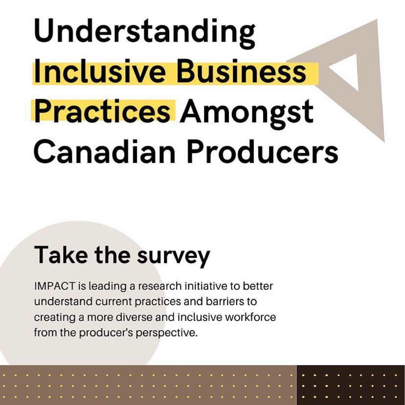 Telefilm_Canada's tweet photo. Are you a #Canadian producer? Take The Independent Media Producers Association of Creative Talent (IMPACT)'s survey!
The goal? To understand workforce practices and barriers from a producer's perspective 👉https://t.co/5jJrAFlWVz
#CdnTalent #CdnFilms https://t.co/ajjeBlxNUj