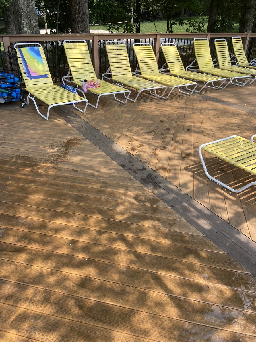 CHlifeguards's tweet image. Power washing our back deck! There is a big difference already #pooloftheweek