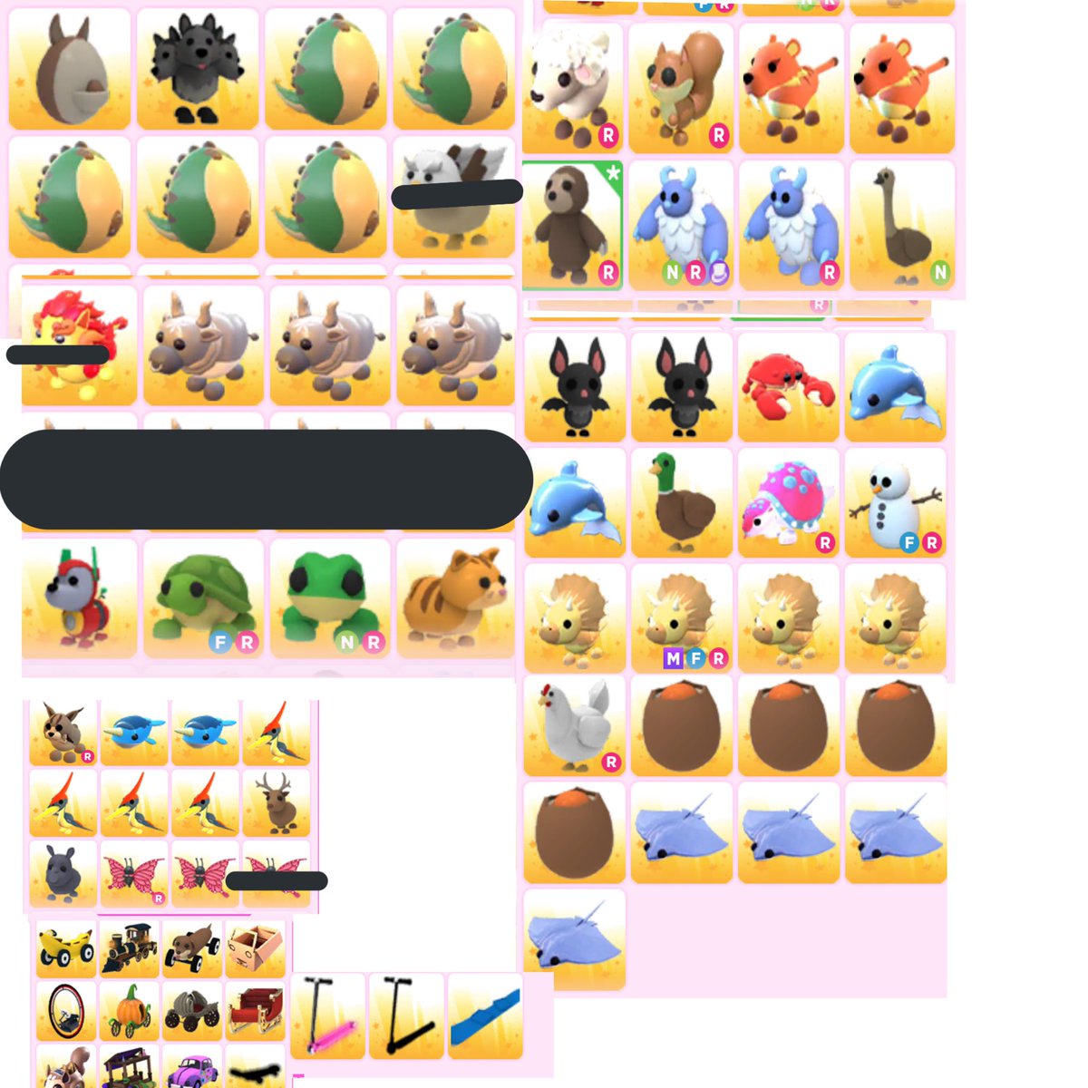 haIeylol's tweet photo. Trading these offer away! Like=nty ! #mm2 #Adoptmetrades #AdoptMePets #adoptmeoffers #Adoptmetrade #adoptmetrading #adoptmetradings #amtrades #adoptme #AMTrading #rh #mm2trades #robux #adoptme #royalehightradings #royalehightrading https://t.co/wBQSiBE0SX