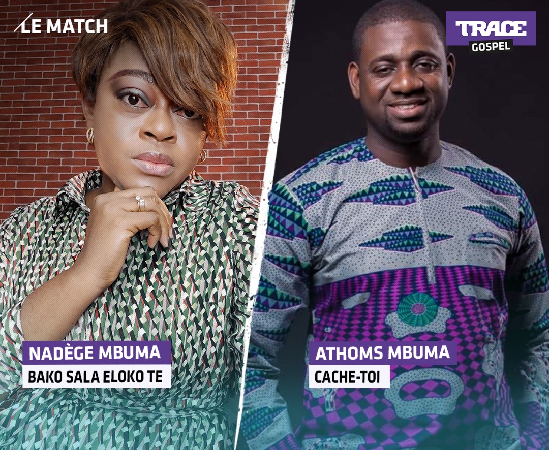 TRACE_Gospel's tweet photo. @nadegeimpote - Bako Sala Eloko Te  OU @athoms_mbuma - Cache-Toi

#LeMatch 
#BakoSalaElokoTe
#CacheToi 
#LeDuelDesHits
#WeAreGospelMusic
#TraceGospel https://t.co/Ciu7b59Ibw