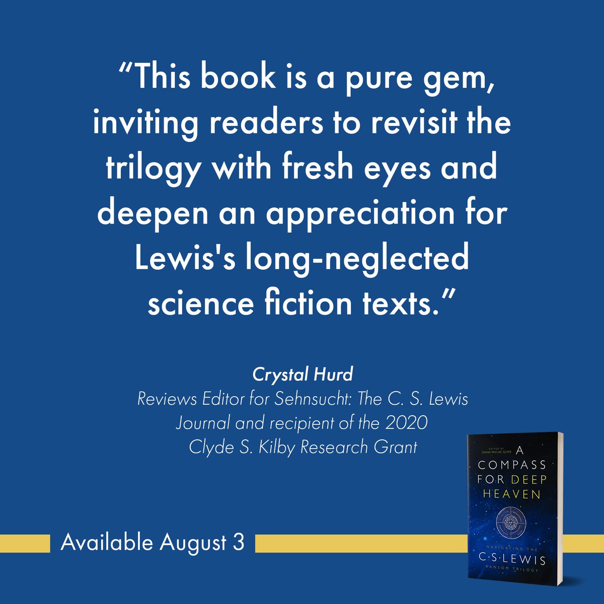 cslewiscompass's tweet image. We are honored, thank you for your kind words @DoctorHurd!

#cslewiscompass #BookRecommendation #cslewis #ransomtrilogy #sciencefiction